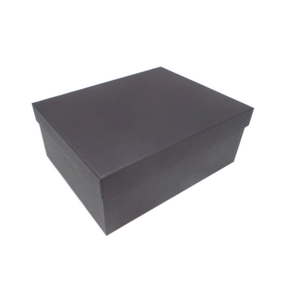 Luxury cardboard Matte Black Carton Storage Box Shoes Shoes Box