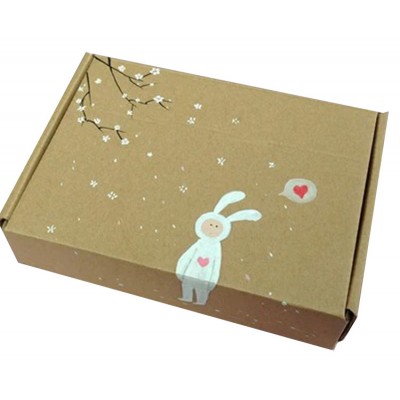 Corrugated Paper Gift  Shipping Boxes Packaging Mystery Cardboard Kraft Paper Box