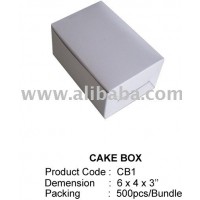 Plain Cake Box 6x4x3"